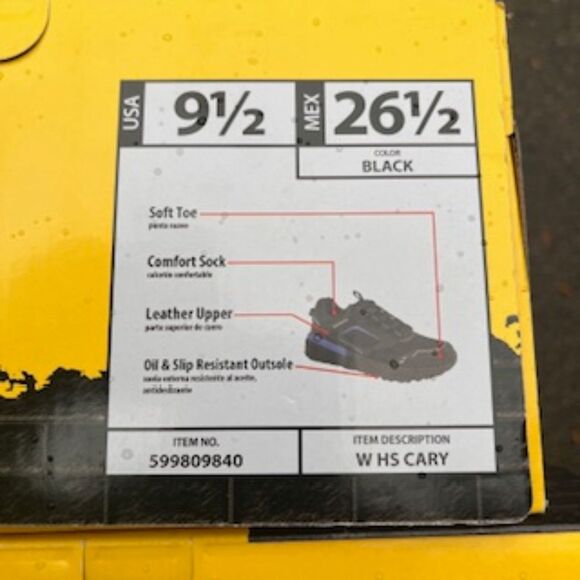 Women's Size: 9 1/2 Leather Soft Toe Shoes . Oil & Slip Resistant-Work & Safety - Picture 3 of 11